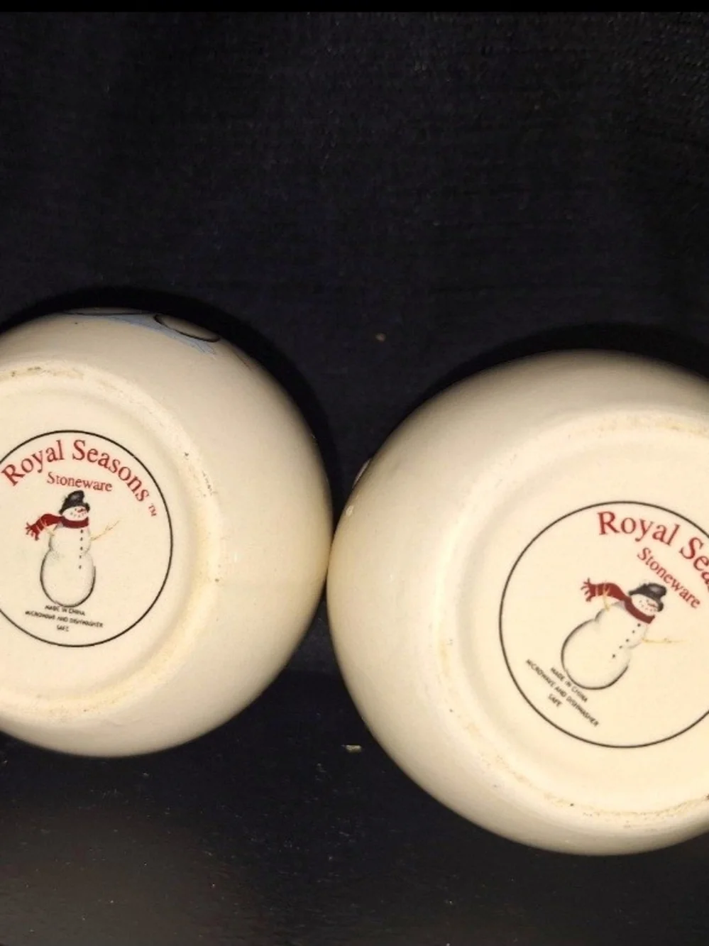 Cream Snowman Creamer And Gravy Boat w/Bonus